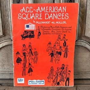 All American Square Dances Allemande Vintage Music Calls Diagrams Quadrilles